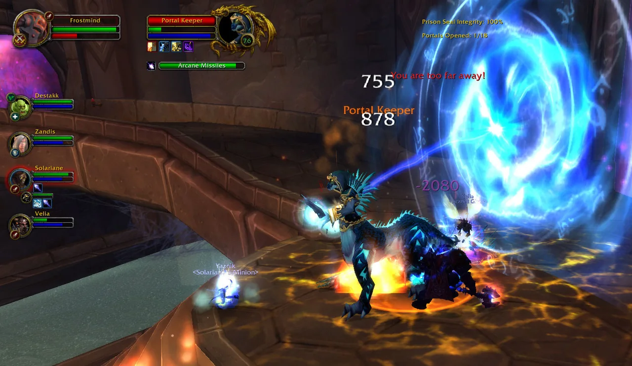 A party of bots clearing a dungeon