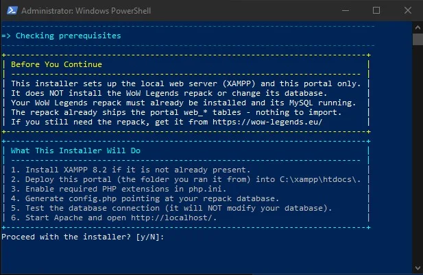 The player portal one-click installer